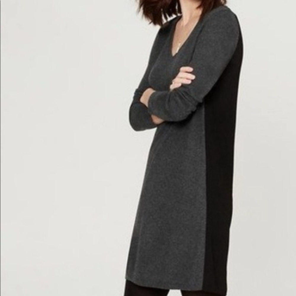NWT Loft dress size small black and grey - sweater dress